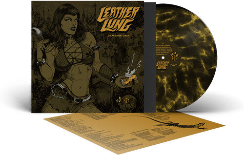 Leather Lung: Graveside Grin - Black & Yellow Marble - VINYL