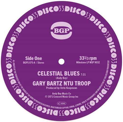 Bartz, Gary / Ntu Troop: Celestial Blues / Gentle Smiles - 7-INCH SINGLE