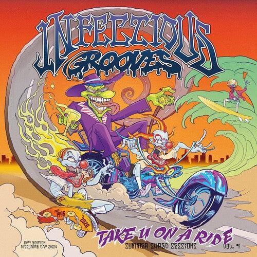 Infectious Grooves- Take U on a Ride (EP) - Green/Purple Splatter. - VINYL