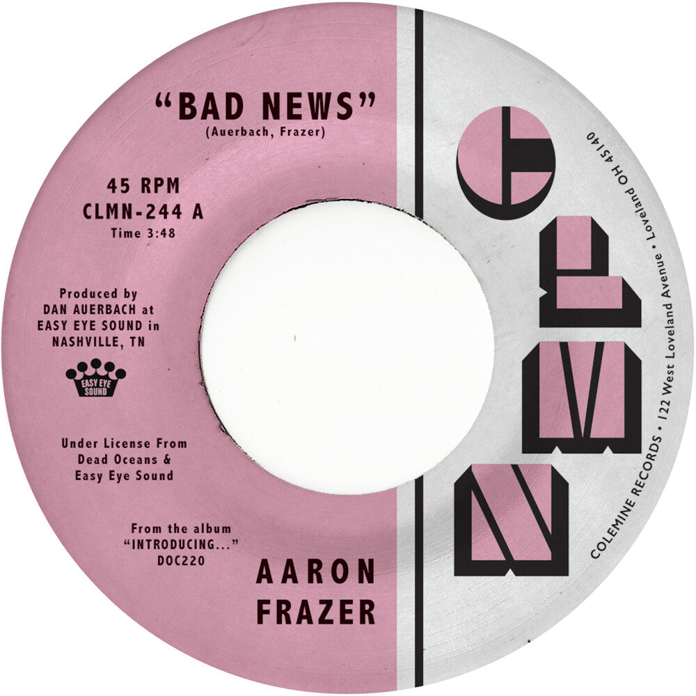 Aaron Frazer- Bad News / Done Lyin - Grey [Colored Vinyl] (Gry) - VINYL