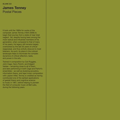 James Tenney: Postal Pieces \ LP