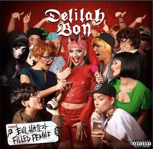 Delilah Bon- Evil, Hate Filled Female - Red & Neon Green Vinyl - VINYL