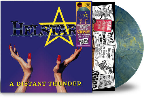 Helstar- Distant Thunder - Electric-Ocean (Colored Vinyl, Blue) - VINYL
