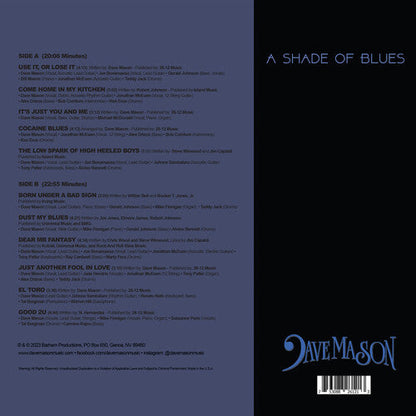 Dave Mason- A Shade of Blues - Blue - VINYL