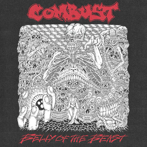Combust- Belly of the Beast (Clear w/Black & Red Splatter Vinyl) - VINYL