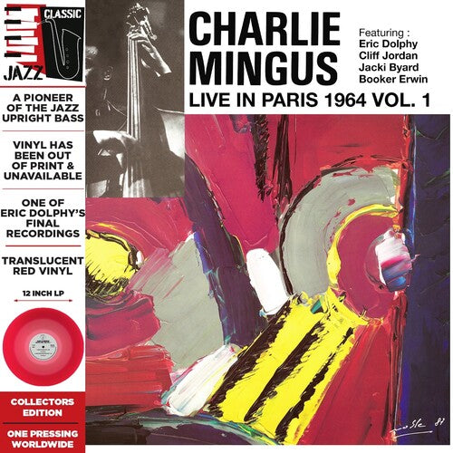Charlie Mingus- Live in Paris, 1964 Vol. 1 - Translucent Red - VINYL