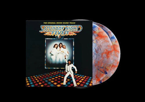 Bee Gees- Saturday Night Fever (Original Soundtrack) - Limited Red, Orange & Blue Marble Colored Vinyl (Import) - VINYL