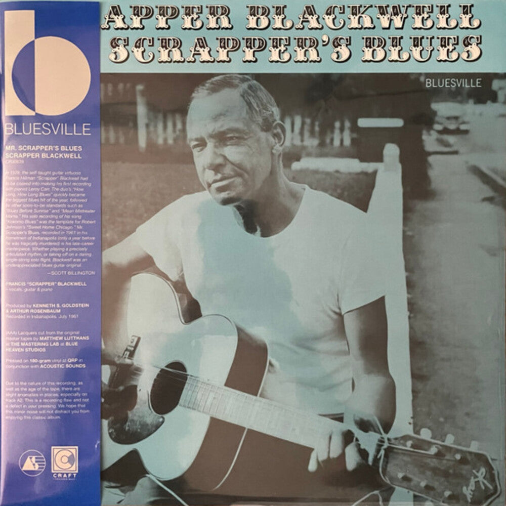 Scrapper Blackwell- Mr. Scrapper's Blues (Bluesville Acoustic Sound Series) -  [180g LP] - VINYL