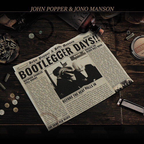 John Popper & Jono Manson- Bootlegger Days!! (Gold Vinyl) - VINYL