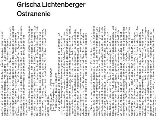 Grischa Lichtenberger: Ostranenie \ LP