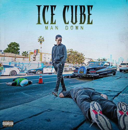 Ice Cube- Man Down - Limited Deluxe Edition Blue With White Marble Vinyl (Indie Exclusive Vinyl) - VINYL