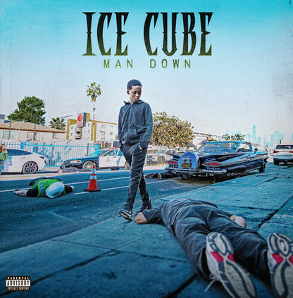 Ice Cube- Man Down - Limited Deluxe Edition Blue With White Marble Vinyl (Indie Exclusive Vinyl) - VINYL