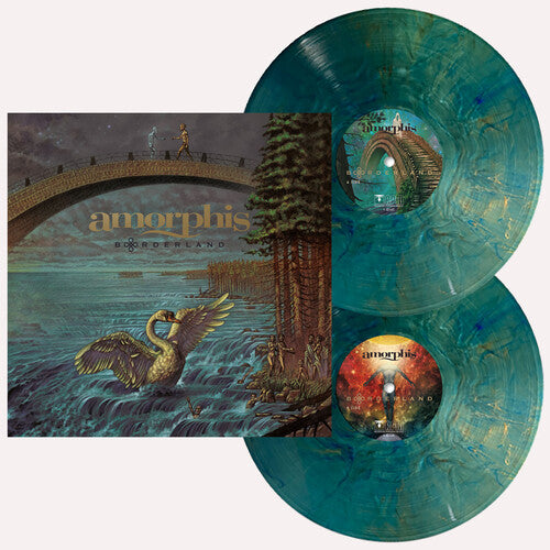 Amorphis- Borderland (Green Blue Marbled Vinyl incl. Bonus Tracks) (Indie Exclusive Vinyl) - VINYL