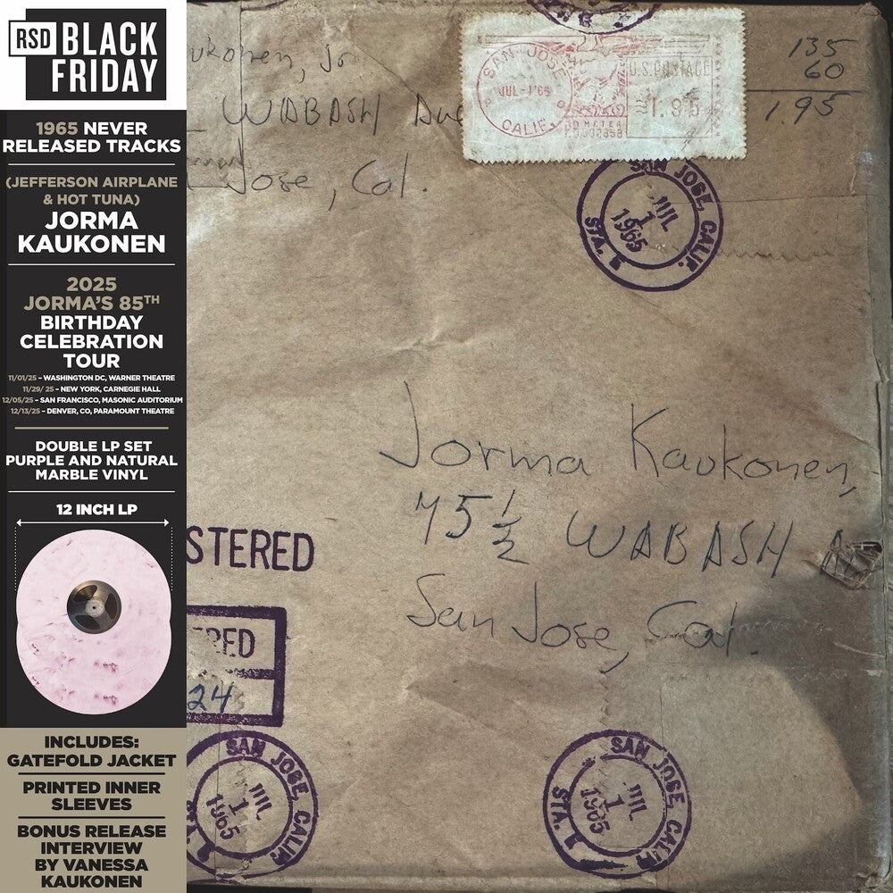 Jorma Kaukonen- Wabash Avenue: 1965 Never Released Tracks [RSD Black Friday 2025] - VINYL