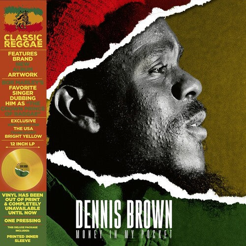 Dennis Brown- Money in My Pocket - Yellow - VINYL