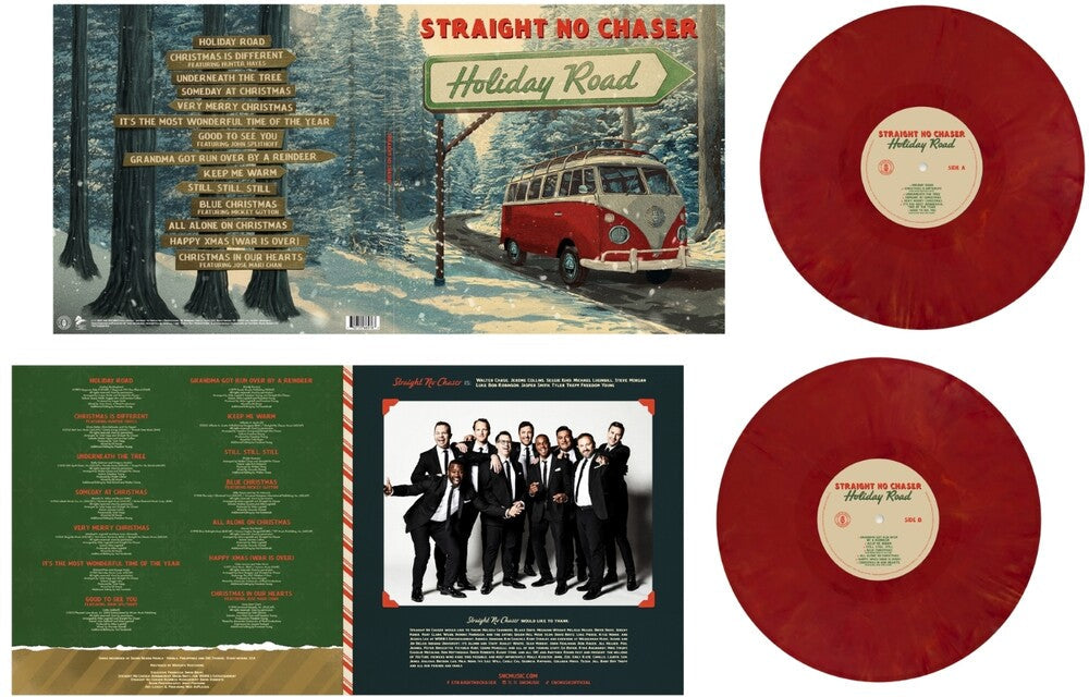 Straight No Chaser- Holiday Road [Red LP] - VINYL