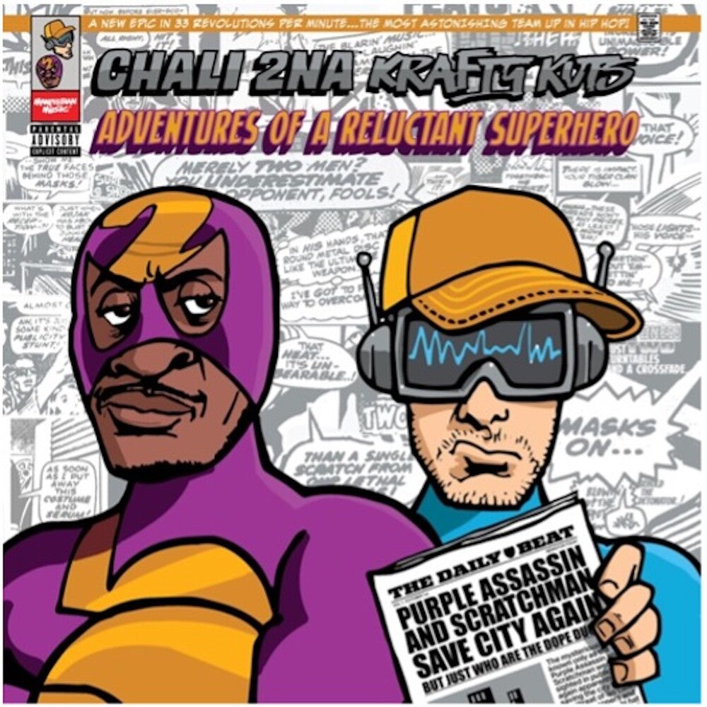 Chali 2na / Krafty Kuts- Adventures Of A Reluctant Superhero [Indie Exclusive] [Colored Vinyl] - VINYL