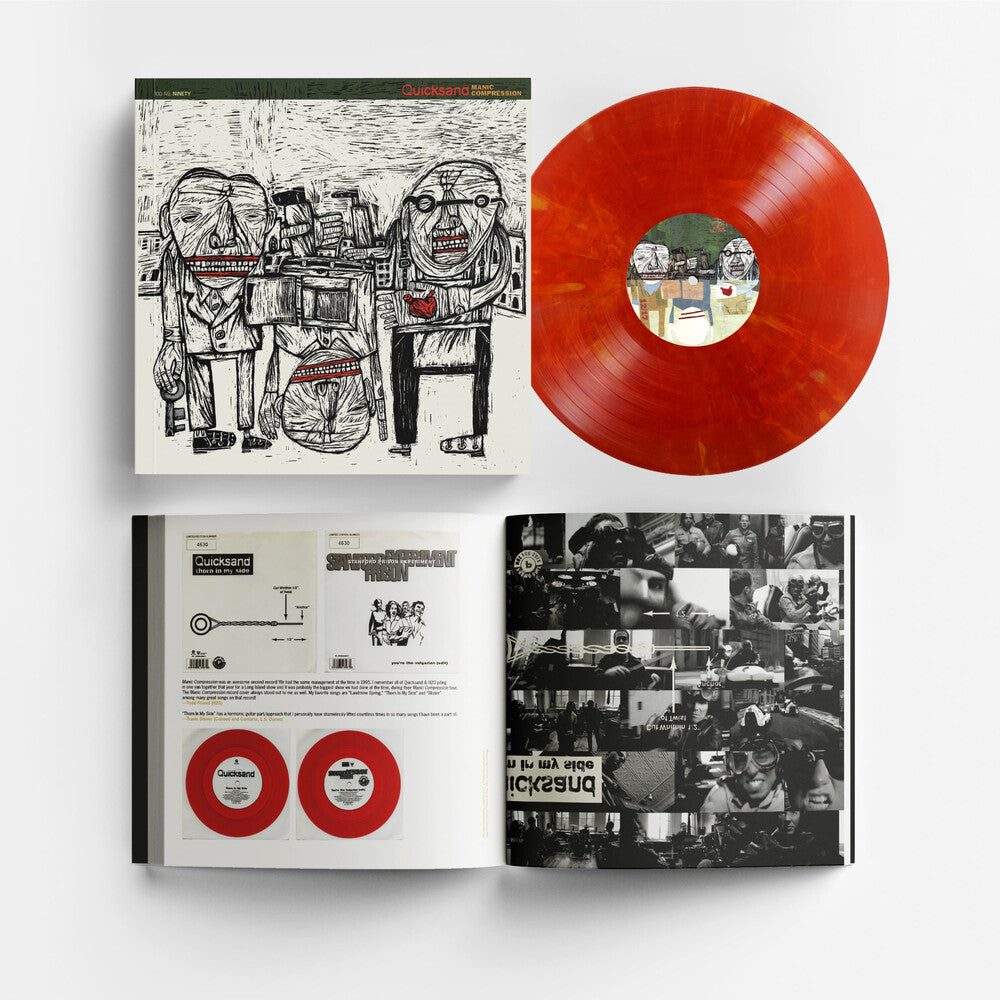 Quicksand- Manic Compression [Eruption Marble Vinyl Deluxe Book] - VINYL