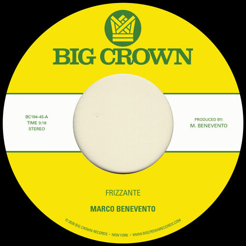 Marco Benevento- Frizzante B/ W Turandot - VINYL