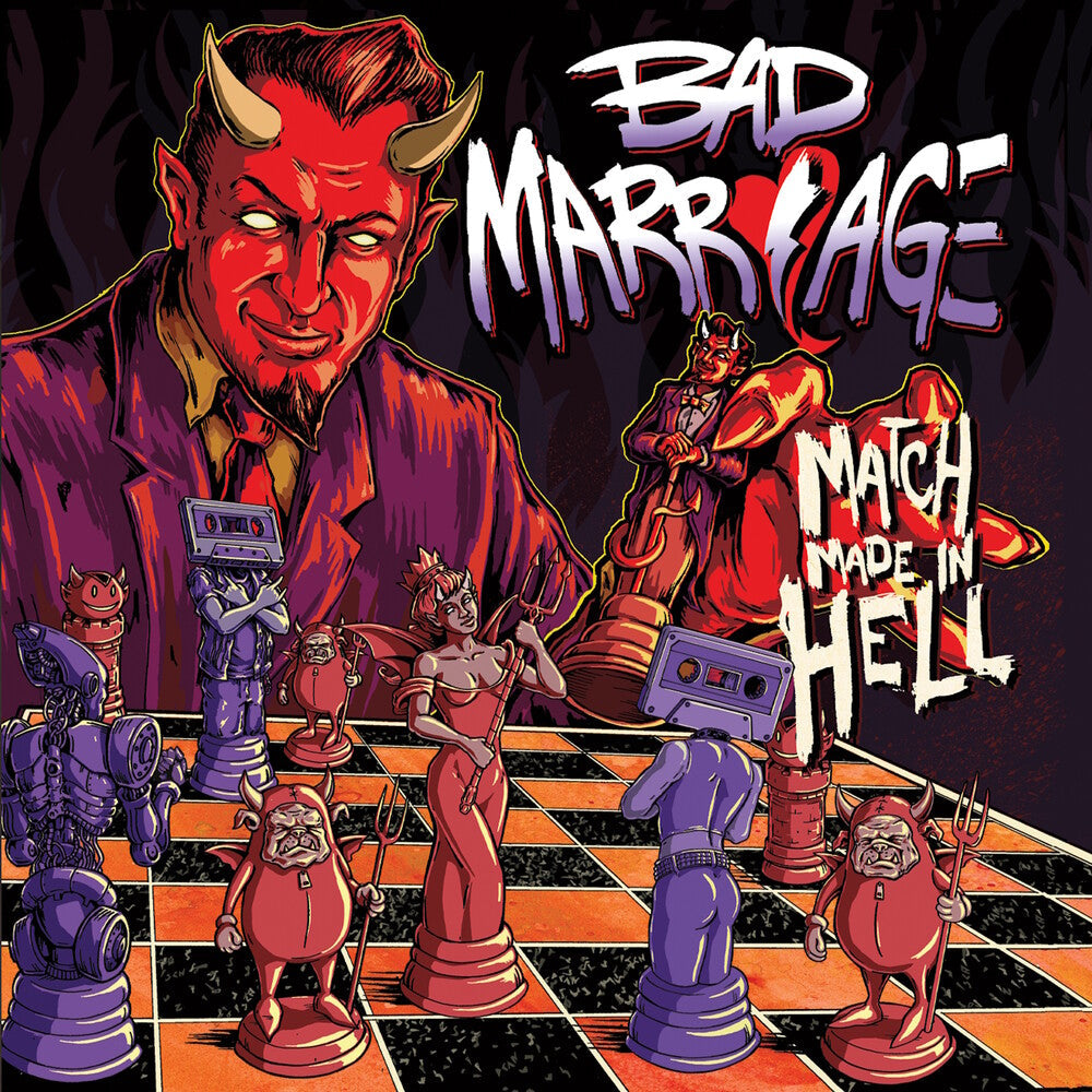 Bad Marriage- Match Made In Hell - Blood Moon [Colored Vinyl] (Gate) - VINYL