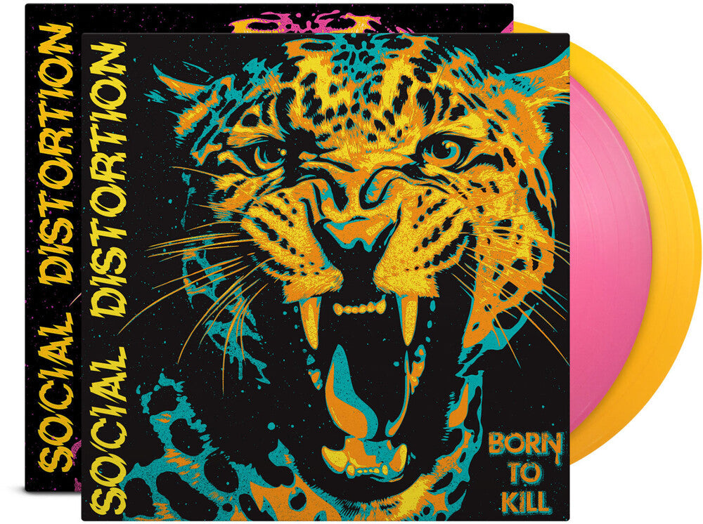 Social Distortion- Born to Kill [Indie Exclusive Pink & Yellow Vinyl with Alternative Art Print] - VINYL
