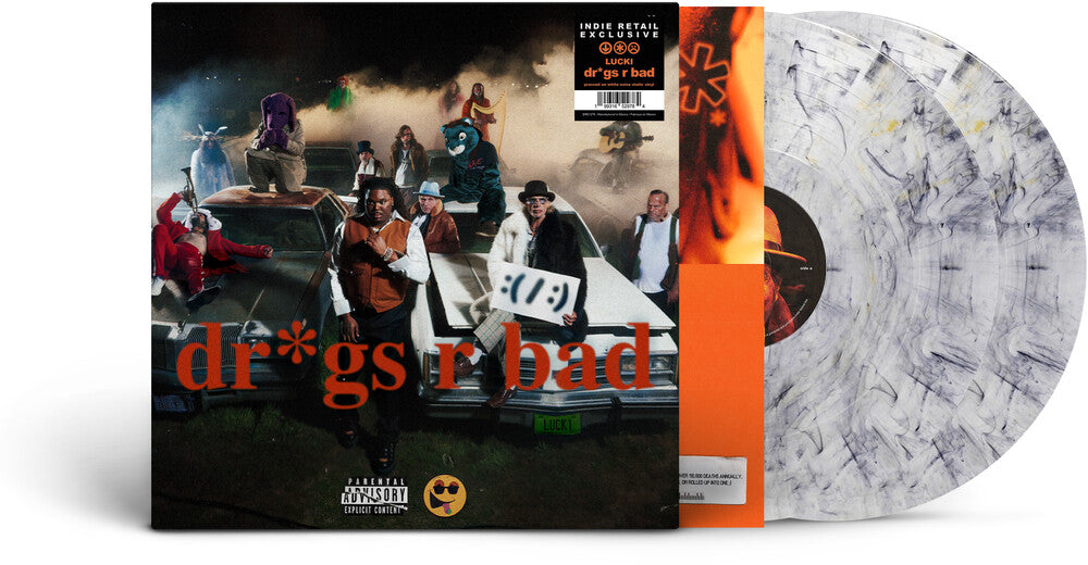Lucki- Dr*Gs R Bad [Indie Exclusive] White [Clear Vinyl] [Limited Edition] (Wht) [Indie Exclusive] - VINYL
