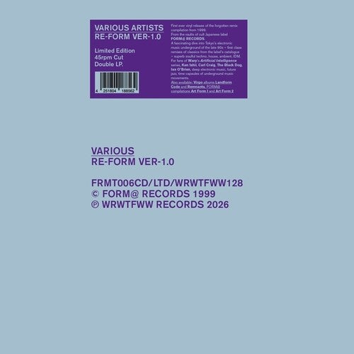 Various Artists: Re-Form Ver-1.0 / VARIOUS \ LP