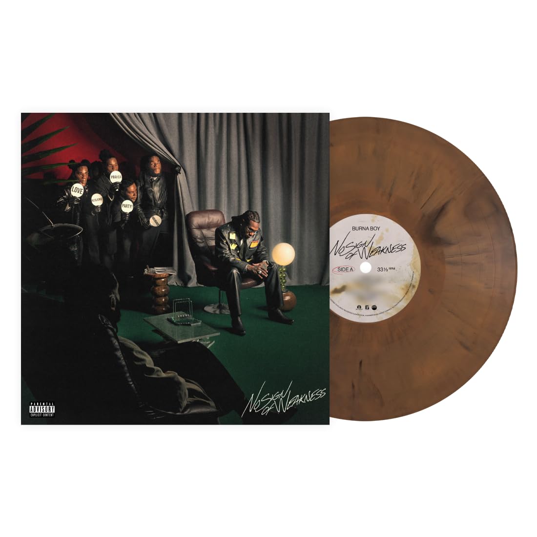 Burna Boy- No Sign Of Weakness (Brown Opaque Vinyl) - VINYL