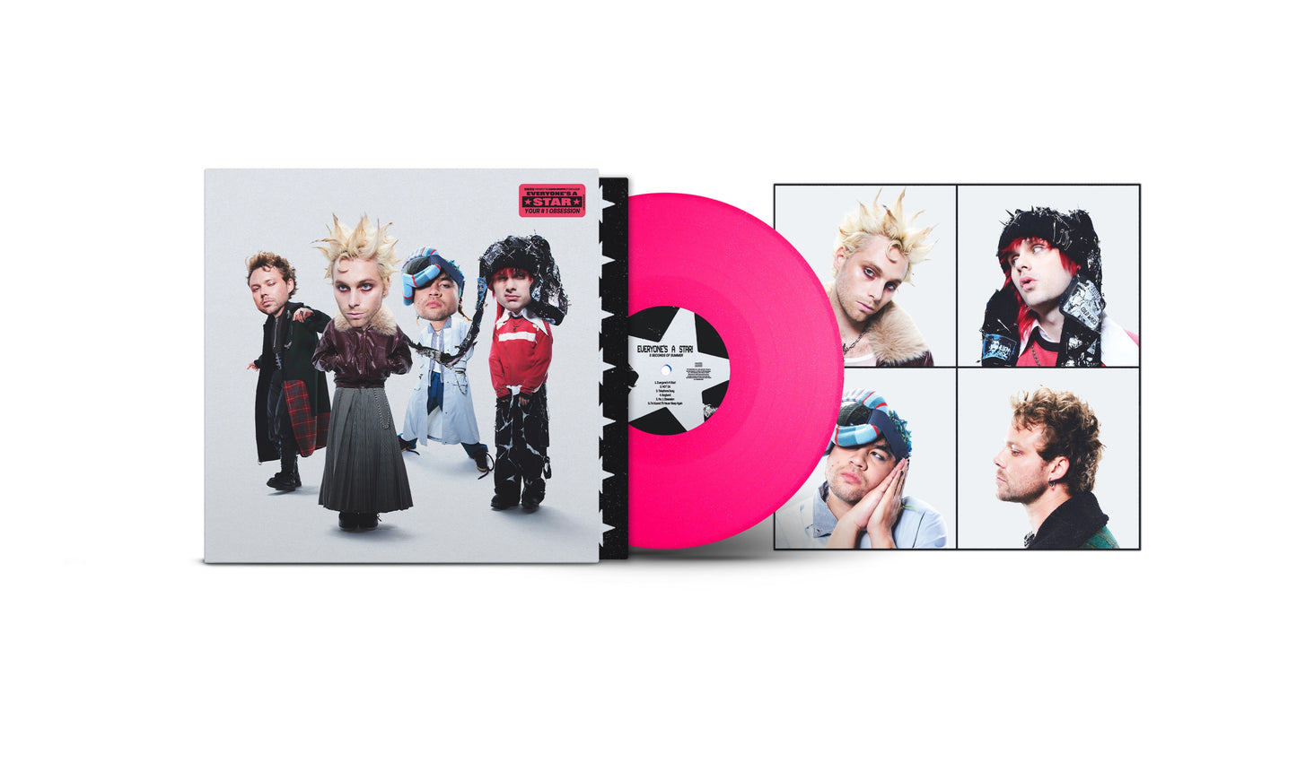 5 Seconds of Summer- Everyone's A Star! [Neon Pink Glitter LP] - VINYL