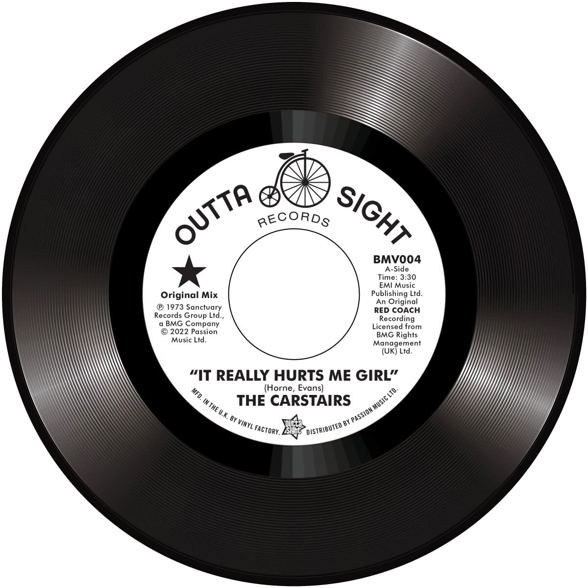 The Carstairs: It Really Hurts Me Girl - 7-INCH SINGLE