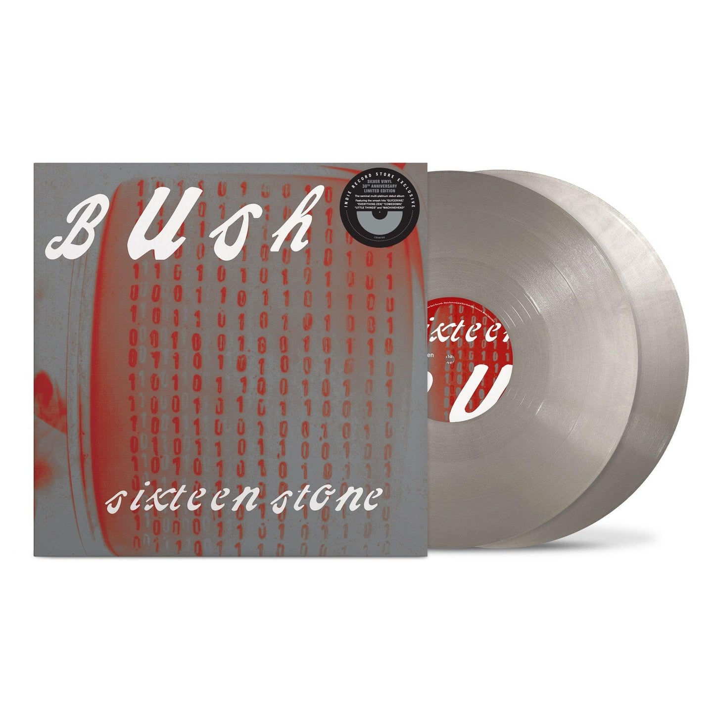 Bush- Sixteen Stone (30th Anniversary Edition) [Silver 2 LP] (Indie Exclusive Vinyl) - VINYL