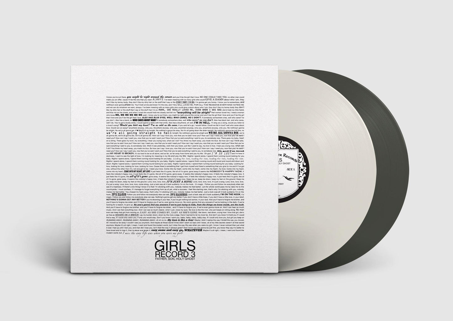 Girls- Father, Son, Holy Ghost [Milky Clear/Black Ice 2 LP] (Indie Exclusive Vinyl) - VINYL