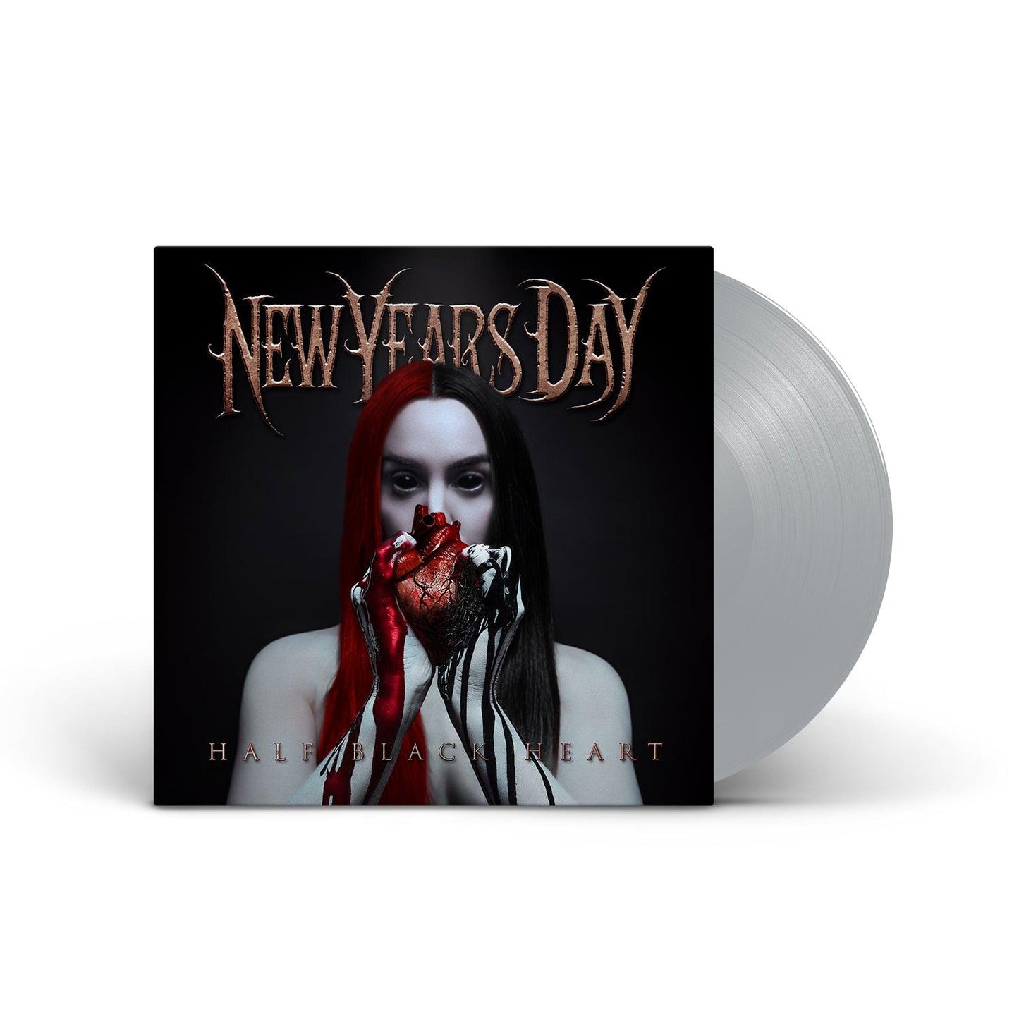 New Years Day- Half Black Heart (Silver Vinyl) - VINYL
