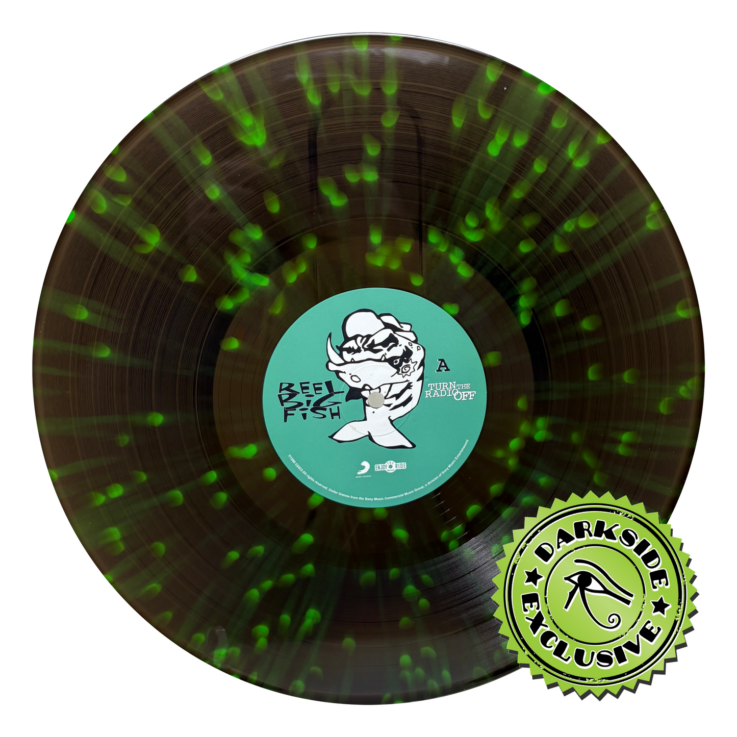 Reel Big Fish- Turn The Radio Off (Darkside Exclusive Black Ice w/ Neon Green Splatter Vinyl) - VINYL