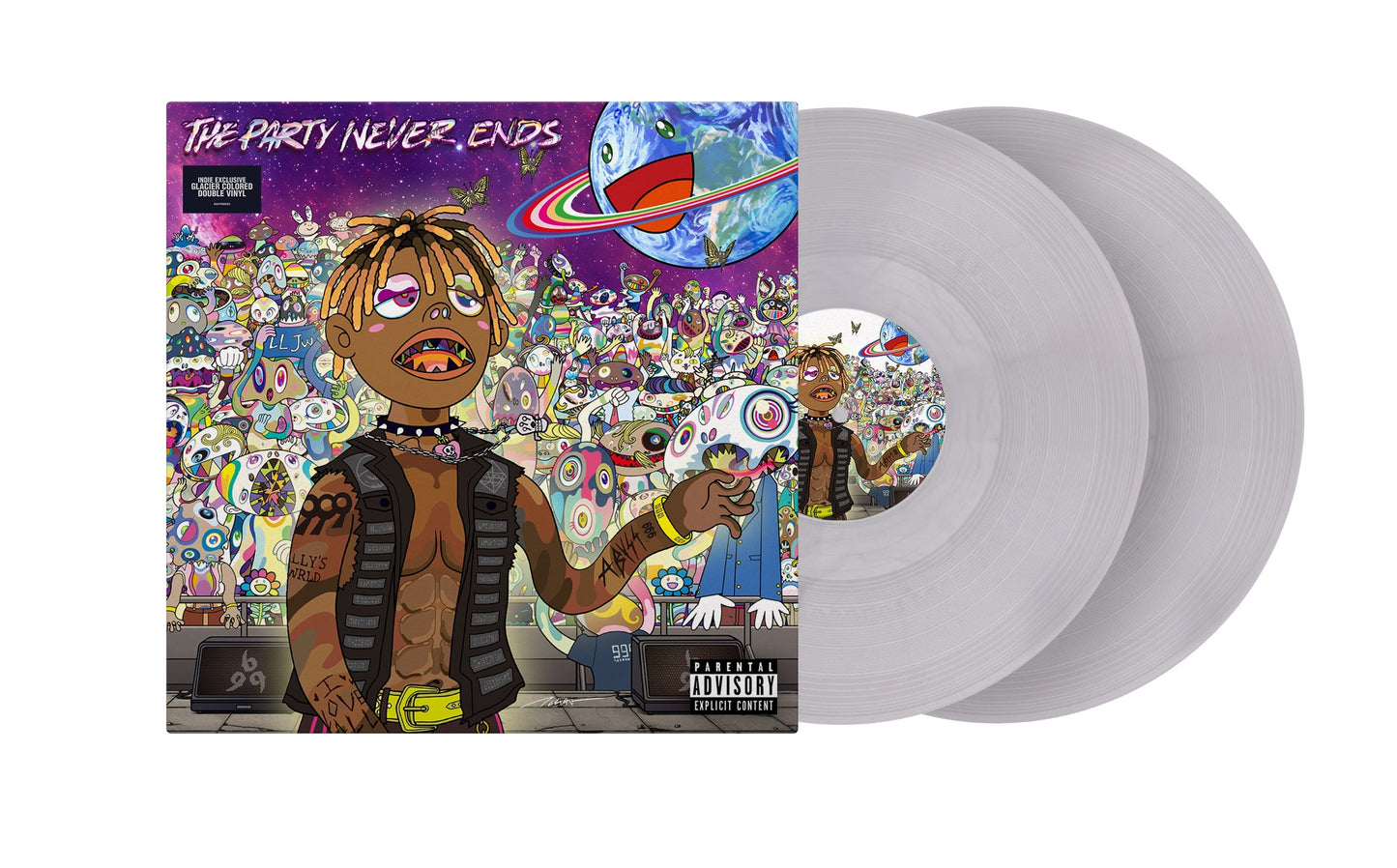 Juice Wrld- The Party Never Ends [Metallic Glacier 2 LP] (Indie Exclusive Vinyl) - VINYL