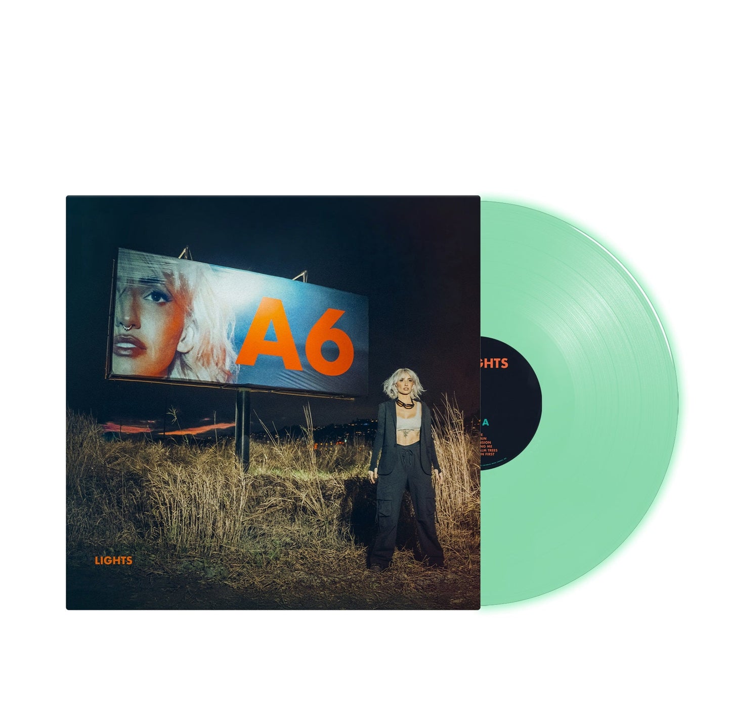 Lights- A6 [Glow-In-The-Dark LP] (Indie Exclusive Vinyl) (DAMAGED) - VINYL