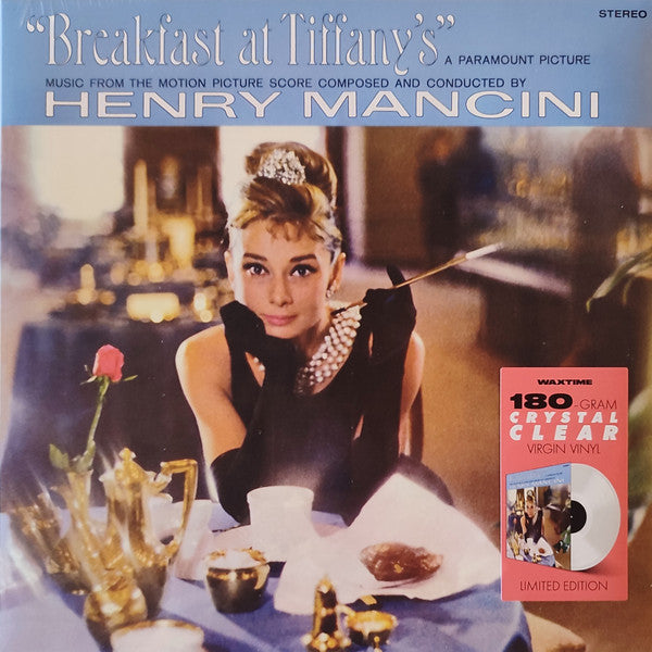 Henry Mancini- Breakfast At Tiffany's (Original Soundtrack) - Limited 180-Gram Crystal Clear Vinyl with Bonus Track - VINYL