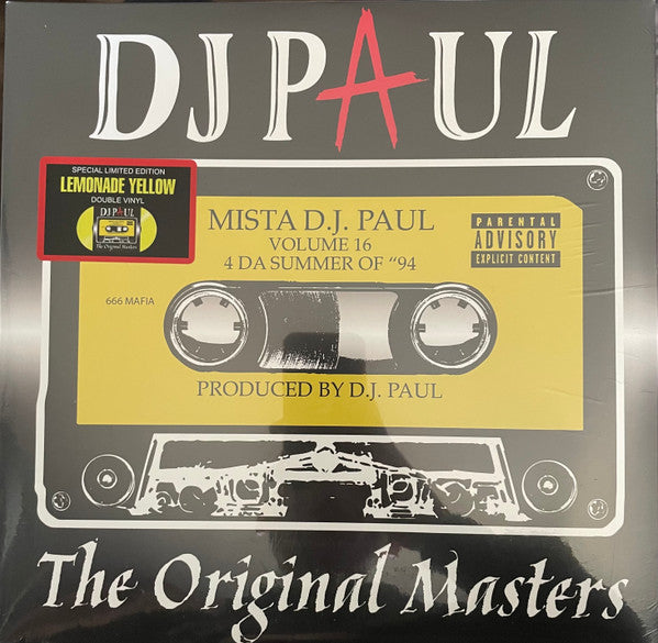 DJ Paul- The Original Masters, Vol. 16 - VINYL