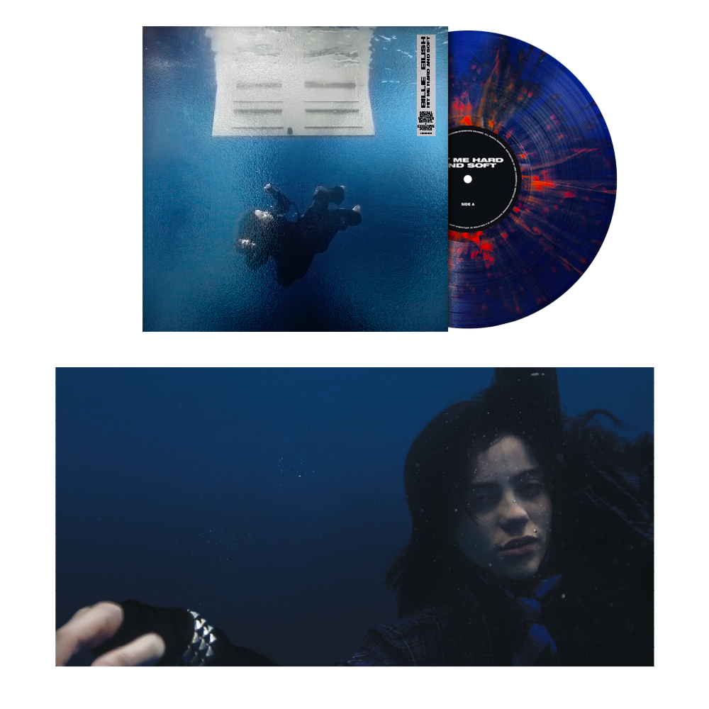 Billie Eilish- HIT ME HARD AND SOFT [Anniversary Edition / Blue & Orange Splatter LP] - VINYL