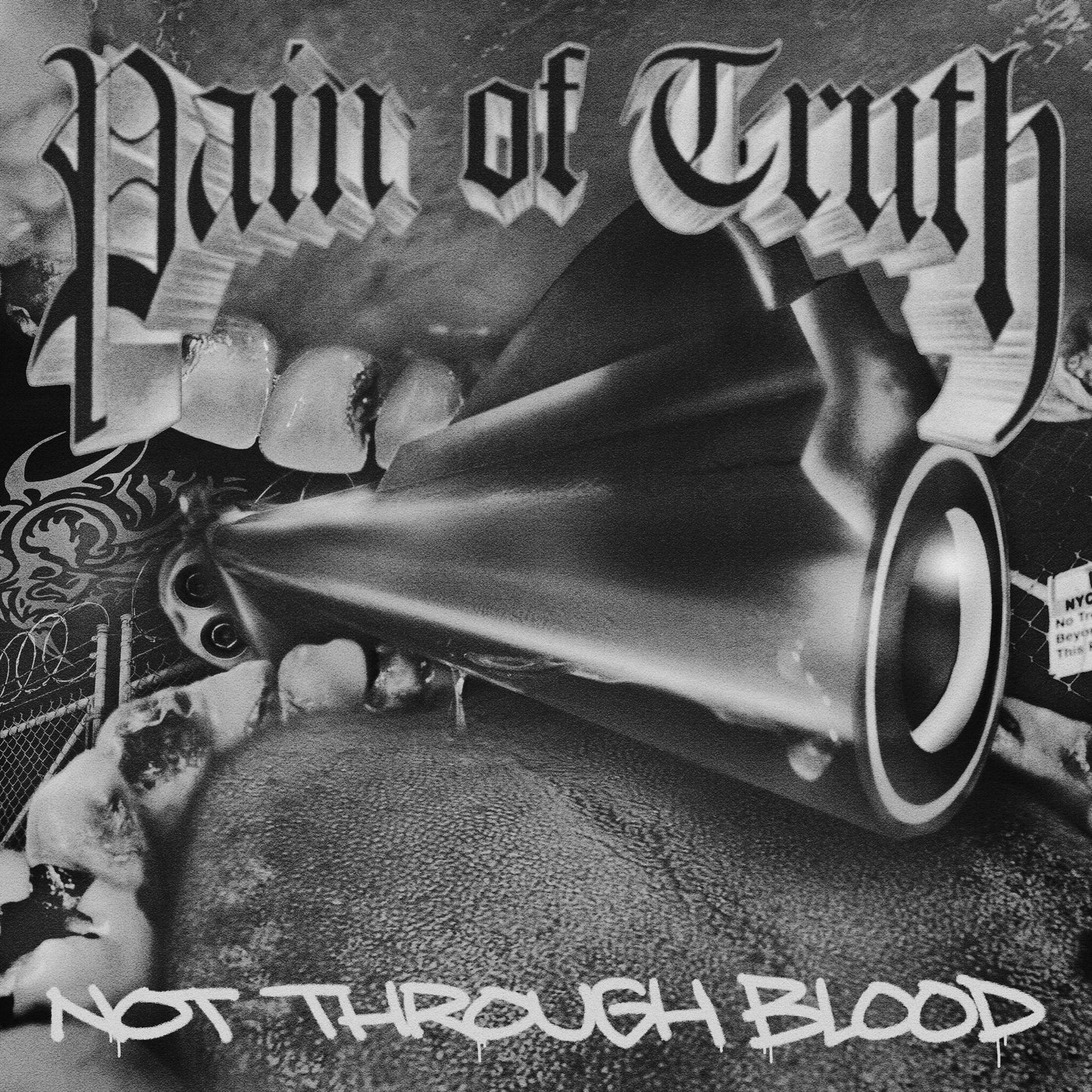 Pain Of Truth- Not Through Blood (Blue Swirl) (DAZE Records) - VINYL