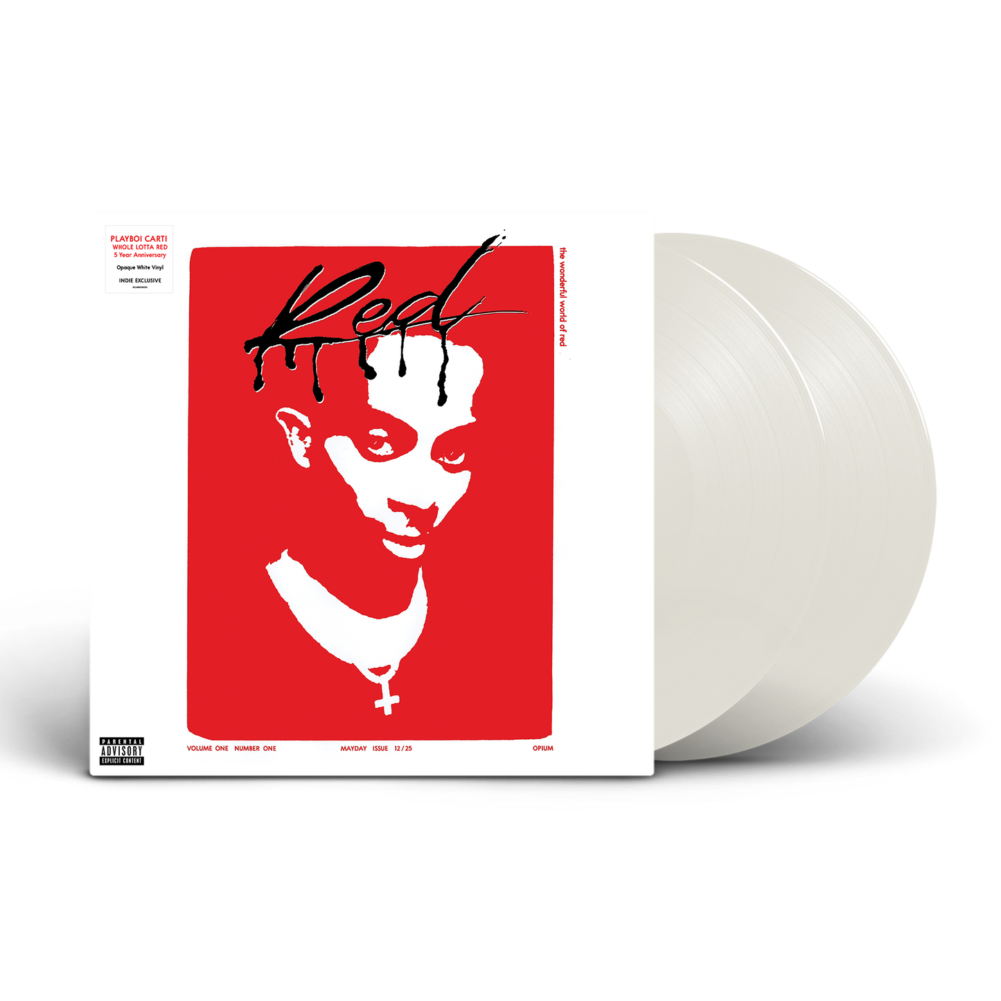 Playboi Carti- Whole Lotta Red (5 Year Anniversary Edition) [Rain Cloud White 2 LP] [Alternate Cover] (Indie Exclusive Vinyl) - VINYL