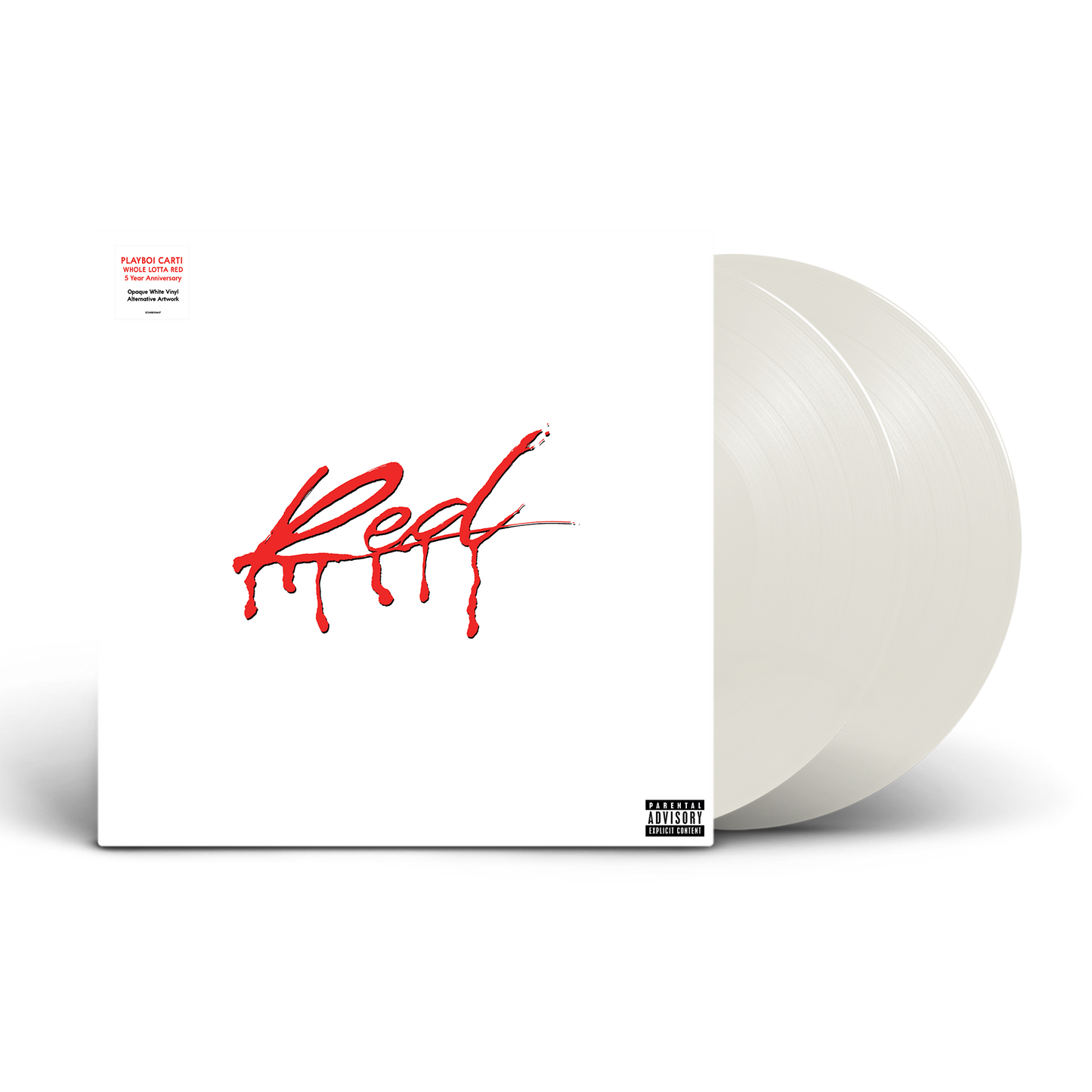 Playboi Carti- Whole Lotta Red (5 Year Anniversary Edition) [Rain Cloud White 2 LP] (Alternate Cover Art) - VINYL