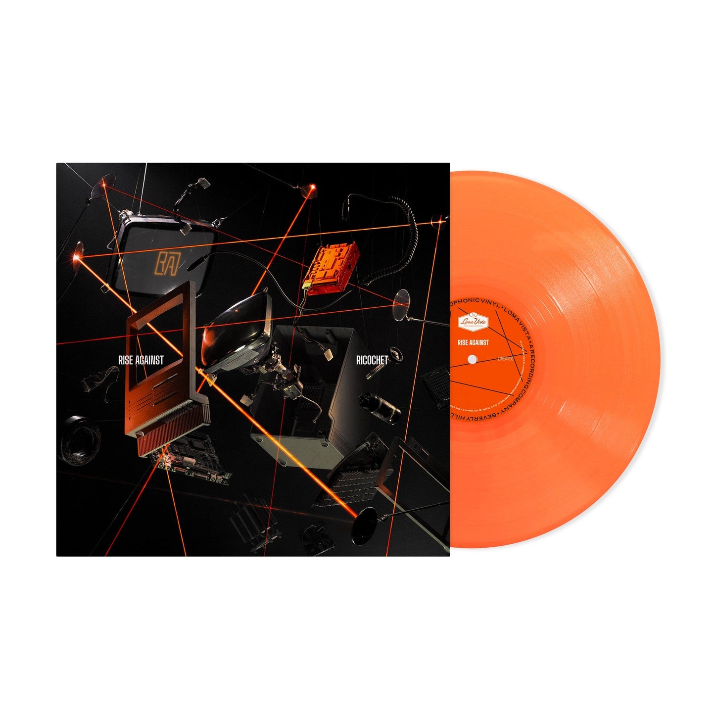 Rise Against- Ricochet [Neon Orange Vinyl] (Indie Exclusive Vinyl) - VINYL