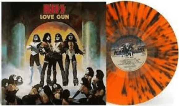 Kiss- Love Gun [Tangerine/Aqua Splatter LP] - VINYL