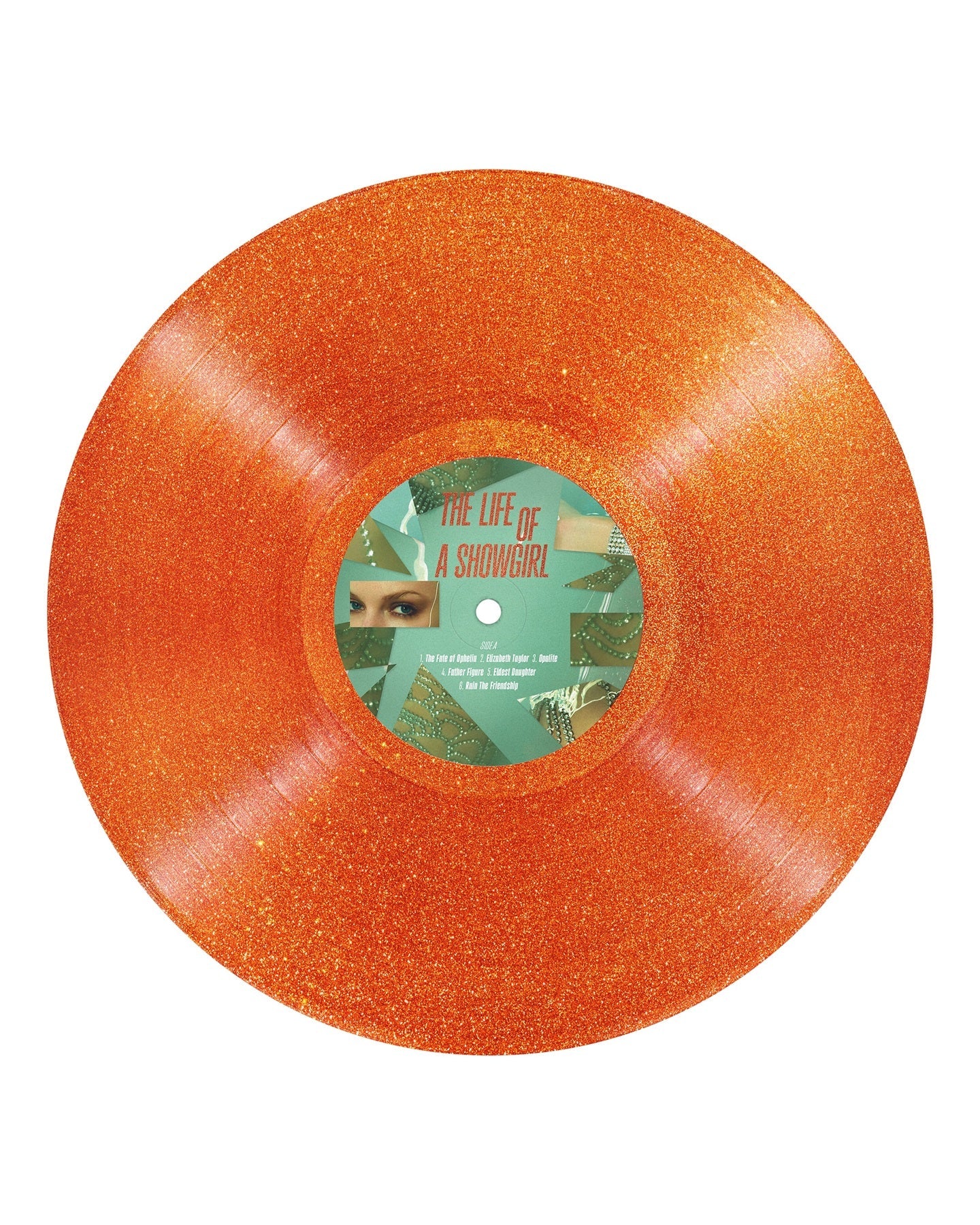 Taylor Swift- The Life of a Showgirl [Sweat and Vanilla Perfume Portofino Orange Glitter Vinyl] (DAMAGED) - VINYL