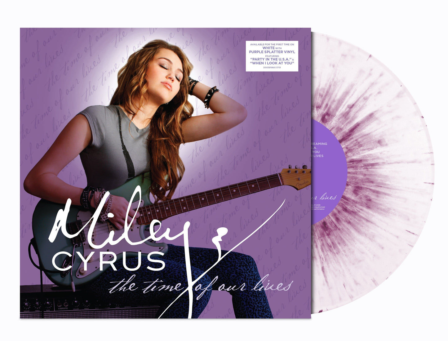 Miley Cyrus- The Time of Our Lives [White/Purple Splatter 12" EP] - VINYL