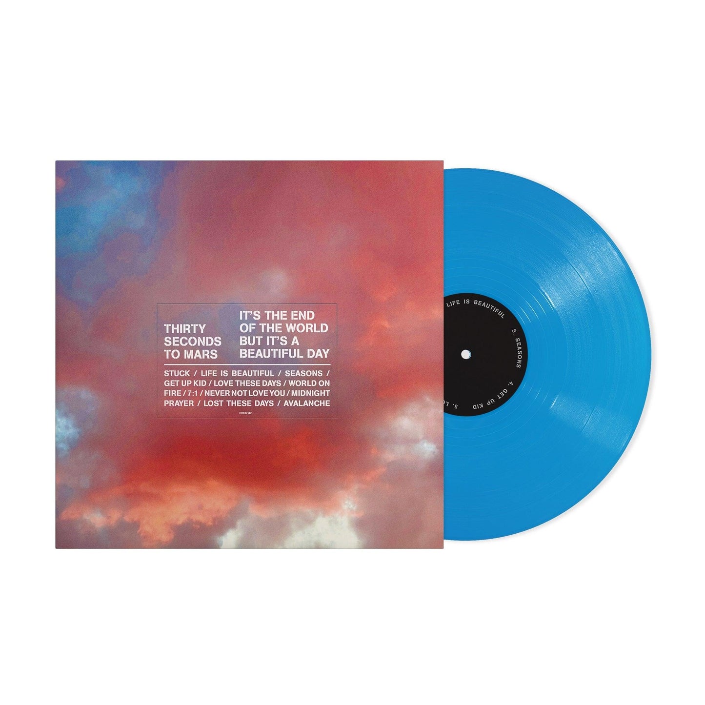 Thirty Seconds To Mars- It's The End Of The World But It's A Beautiful Day [Blue LP] - VINYL