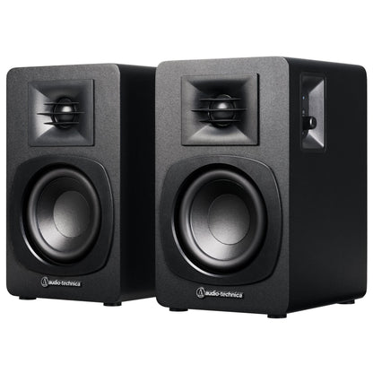 Audio-Technica - AT-SP3X - Black Bluetooth Bookshelf Speakers