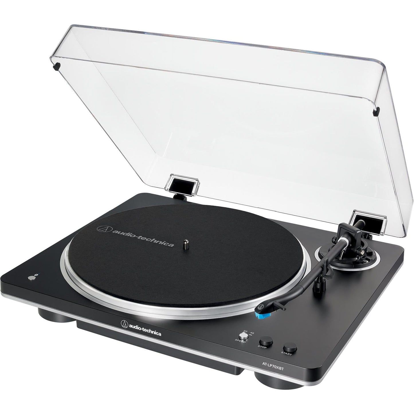 Refurbed Audio-Technica LP70XBT Fully Automatic Bluetooth Turntable (Black/Silver)