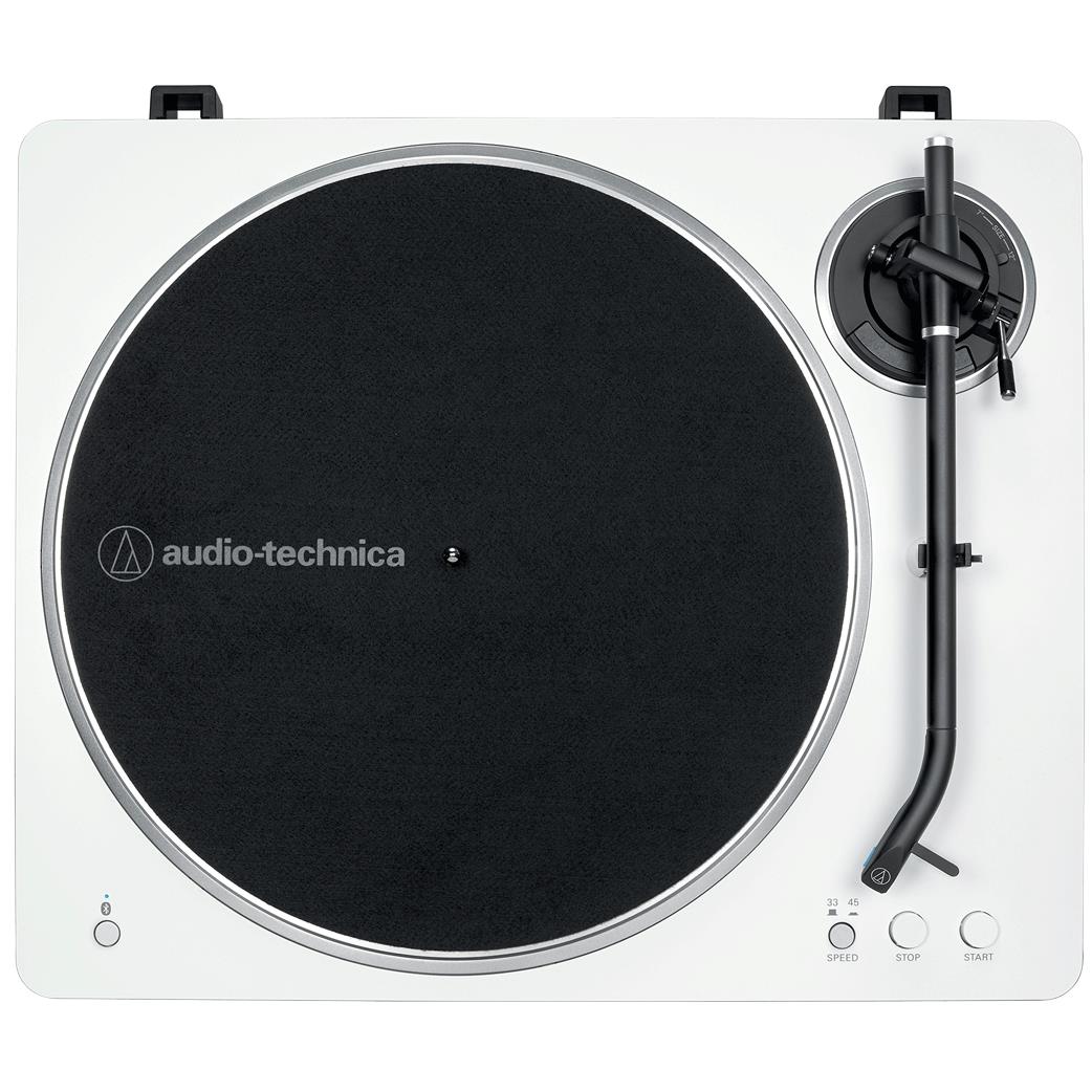 Audio-Technica LP70XBT Fully Automatic Bluetooth Turntable (White/Silver)